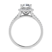 Cargar imagen en el visor de la galería, 10K White Gold Lab Grown Diamond 1 1/4 Ct.Tw. Engagement Ring