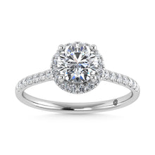 Cargar imagen en el visor de la galería, 10K White Gold Lab Grown Diamond 1 1/4 Ct.Tw. Engagement Ring