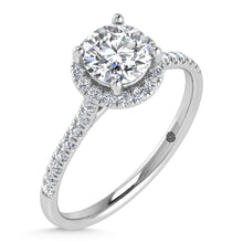 Cargar imagen en el visor de la galería, 10K White Gold Lab Grown Diamond 1 1/4 Ct.Tw. Engagement Ring