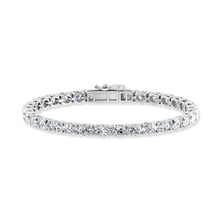 Load image into Gallery viewer, 14K White Gold 8 Ct.Tw. Oval Horizontal Shape Labgrown Diamond Tennis Bracelet