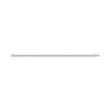 14K White Gold 8 Ct.Tw. Oval Horizontal Shape Labgrown Diamond Tennis Bracelet