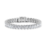 14K White Gold 19 Ct.Tw. Radiant Vertical Shape Labgrown Diamond Tennis Bracelet