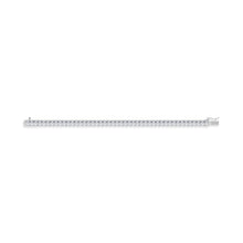 14K White Gold 12 Ct.Tw. Radiant Vertical Shape Labgrown Diamond Tennis Bracelet