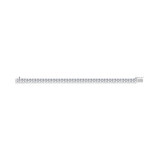 14K White Gold 12 Ct.Tw. Radiant Vertical Shape Labgrown Diamond Tennis Bracelet
