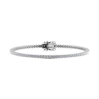 14K White Gold Lab Grown Diamond 3Ct.Tw. Tennis Bracelet (7 Inches)