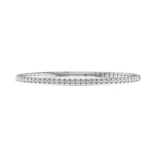 Cargar imagen en el visor de la galería, Sterling Silver Labgrown Diamond 1/2 Ct.Tw. Flexi Bangle