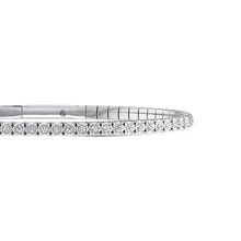 Cargar imagen en el visor de la galería, Sterling Silver Labgrown Diamond 1/2 Ct.Tw. Flexi Bangle