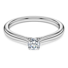 Load image into Gallery viewer, 14K WHITE GOLD 0.25CTW LAB GROWN SOLITAIRE ENG RING