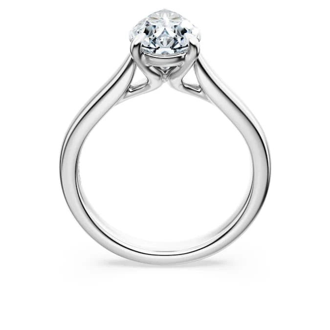 14K WHITE GOLD 2.00CTW LAB GROWN PEAR DIA SOLITAIRE ENGAGEMENT RING
