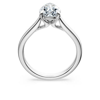 14K WHITE GOLD 2.00CTW LAB GROWN PEAR DIA SOLITAIRE ENGAGEMENT RING