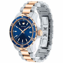 Cargar imagen en el visor de la galería, Movado Series 800 Two-Tone Rose Gold y Royal Blue Dial 2600149