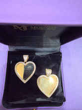 10K YG SMALL CZ HEART MEMORY PENDANT
