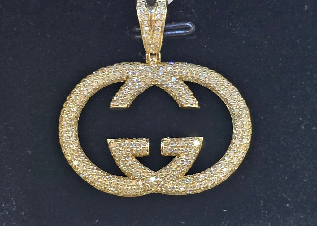 10K YG  2.75 CTW GUCCI DIA PENDANT