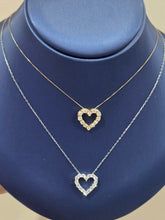 Load image into Gallery viewer, "Heart Necklaces" in Lab grown diamonds. Price Varies.