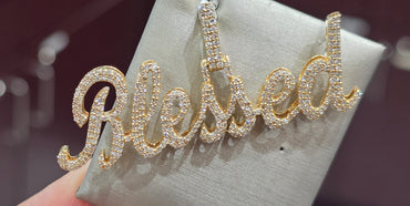 10K YG 1.30ctw Dia Blessed Pendant