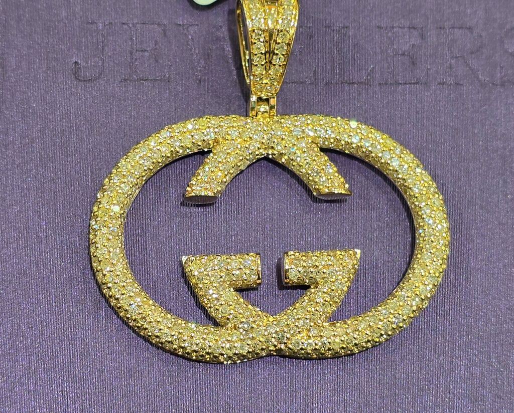 10K YG  2.75 CTW GUCCI DIA PENDANT