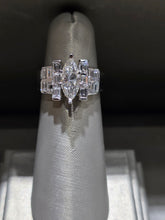 14K WG 2.10CTW DIA ENG RING W/ 1.35CTW CENTER NATURAL DIAMOND