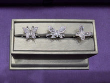 Cargar imagen en el visor de la galería, Butterfly Diamond Fashion Ring Price Vary