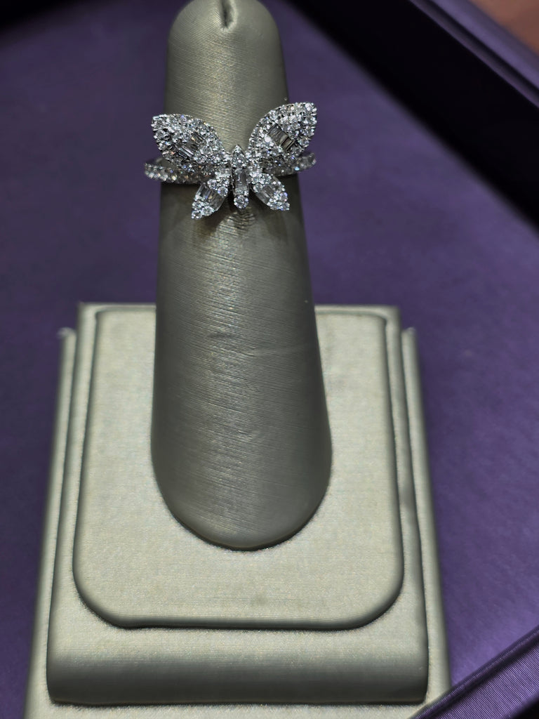 Butterfly Diamond Fashion Ring Price Vary