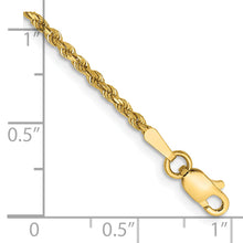 Cargar imagen en el visor de la galería, 14k 1.75mm Diamond-cut Rope Chain Anklet