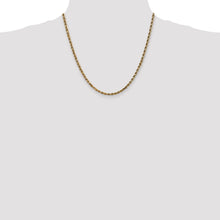 14k 3.5mm D/C Rope with Lobster Clasp Chain