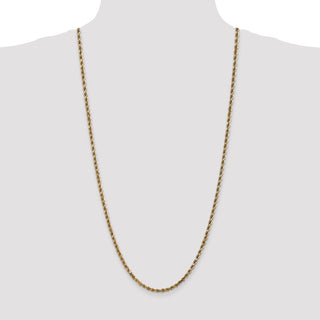 14k 3.5mm D/C Rope with Lobster Clasp Chain