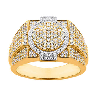 10KT Two-Tone Gold 1.45 Carat Designer Mens Ring-0329269-TT