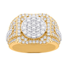Cargar imagen en el visor de la galería, 10KT Two-Tone Gold 2.75 Carat Round Mens Ring-0329279-TT