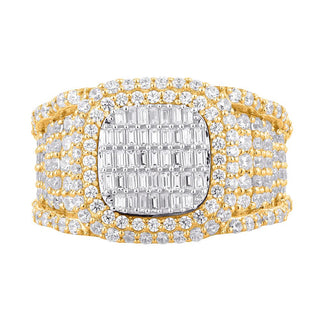 10KT Two-Tone Gold 2.25 Carat Designer Mens Ring-0329280-TT