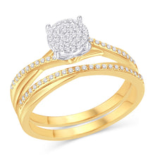Cargar imagen en el visor de la galería, 10KT Yellow Gold 0.25 Carat Round Bridal Ring-0526087-YG