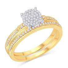 Cargar imagen en el visor de la galería, 10KT Yellow Gold 0.25 Carat Round Bridal Ring-0526088-YG