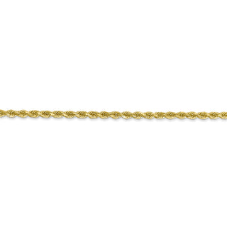 10k 2.25mm Diamond-cut Rope Chain
