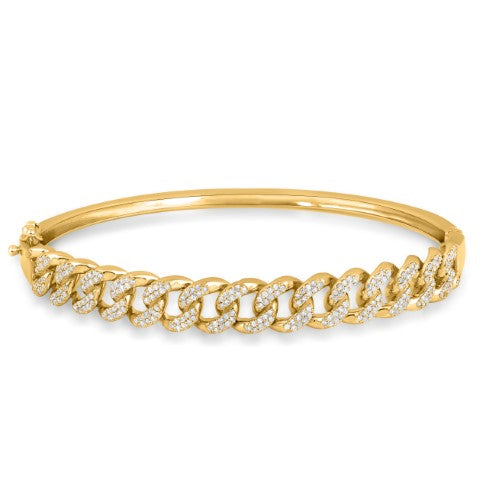 10KT-0.94CTW BANGLE