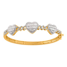 Cargar imagen en el visor de la galería, 10KT-1.41CTW BANGLE