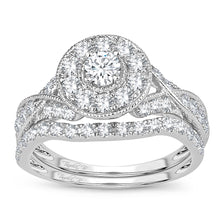 Cargar imagen en el visor de la galería, 14K 1.00CT DIAMOND BRIDAL RING