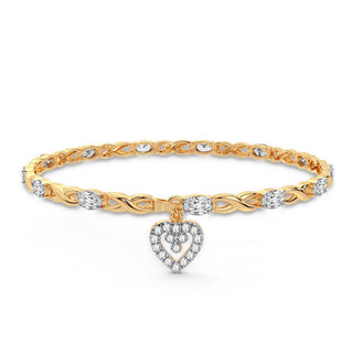 10K 0.10CT DIAMOND BRACELET