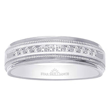 Load image into Gallery viewer, 14K White Gold 1 Ct.Tw. Diamond Mens Machine Band