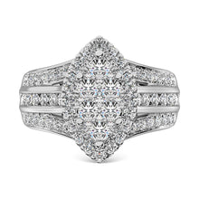 Cargar imagen en el visor de la galería, 10K White Gold 1 1/2 Ct.Tw. Diamond Engagement Ring