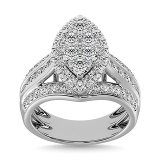 10K White Gold 1 1/2 Ct.Tw. Diamond Engagement Ring