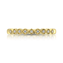 Cargar imagen en el visor de la galería, 14K Yellow Gold 1/20 Ct.Tw. Diamond Stackable Band
