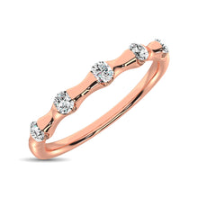 Cargar imagen en el visor de la galería, 14K Rose Gold 1/8 Ct.Tw. Diamond Stackable Band