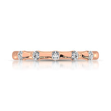 Cargar imagen en el visor de la galería, 14K Rose Gold 1/8 Ct.Tw. Diamond Stackable Band
