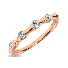 Cargar imagen en el visor de la galería, 14K Rose Gold 1/8 Ct.Tw. Diamond Stackable Band