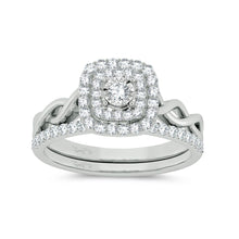 Cargar imagen en el visor de la galería, 10K 0.50ct Diamond Bridal Ring