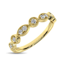 Cargar imagen en el visor de la galería, 14K Yellow Gold 1/8 Ct.Tw.Diamond Stackable Band