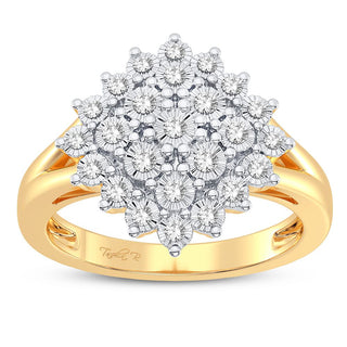 10K 0.10CT DIAMOND RING