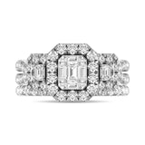 Diamond 2 Ct.Tw. Bridal Ring in 14K White Gold