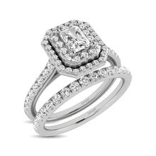 Cargar imagen en el visor de la galería, 14K White Gold 1Ct.Tw. Diamond keyani Bridal Ring