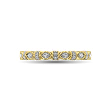 Cargar imagen en el visor de la galería, 14K Yellow Gold Marquise Frame 1/6 Ctw Diamond Band