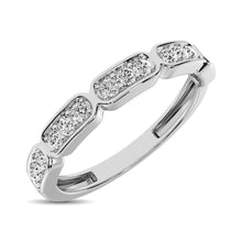 Cargar imagen en el visor de la galería, 14K White Gold 1/5 Ct.Tw. Diamond Stackable Band
